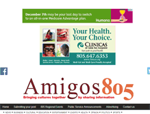 Tablet Screenshot of amigos805.com